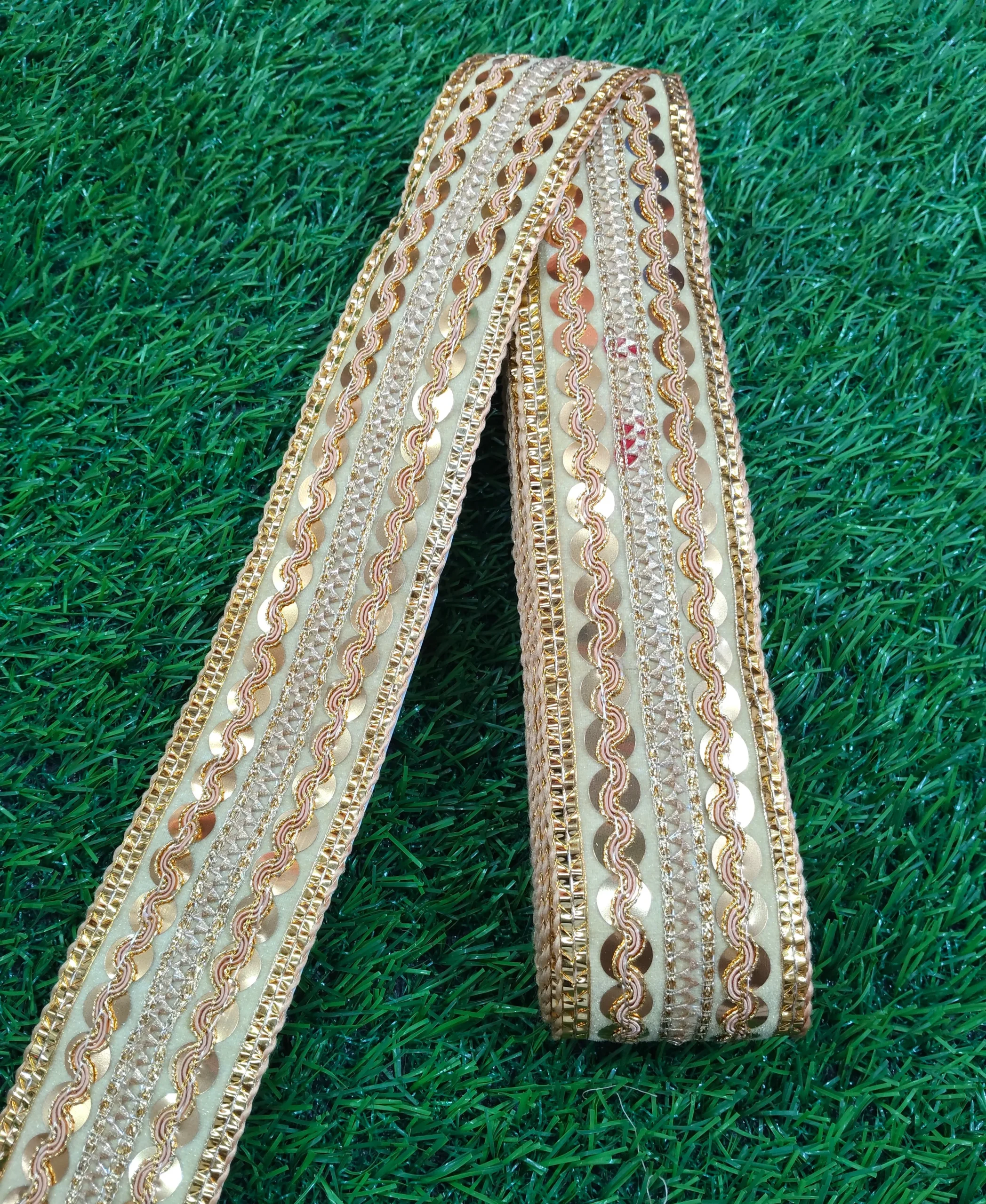 Golden Metallic Lace Golden Decorative Lace gold metallic lace